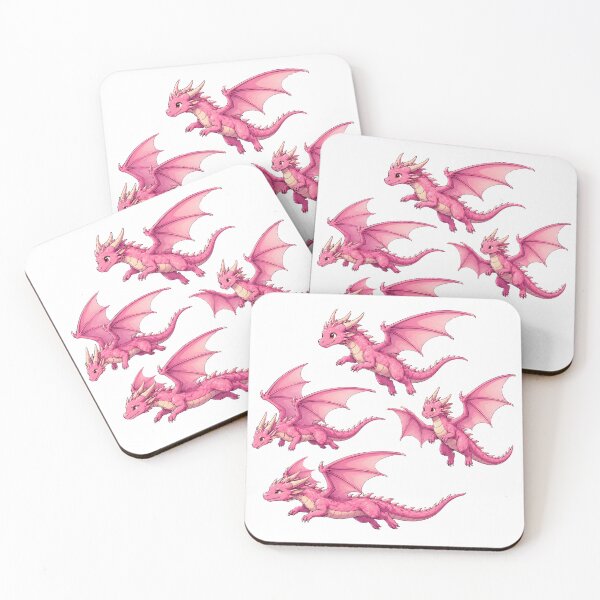Item preview, Flying Pink Dragons Fantasy Illustration Collection designed and sold by Karolina’s Cozy Creations.