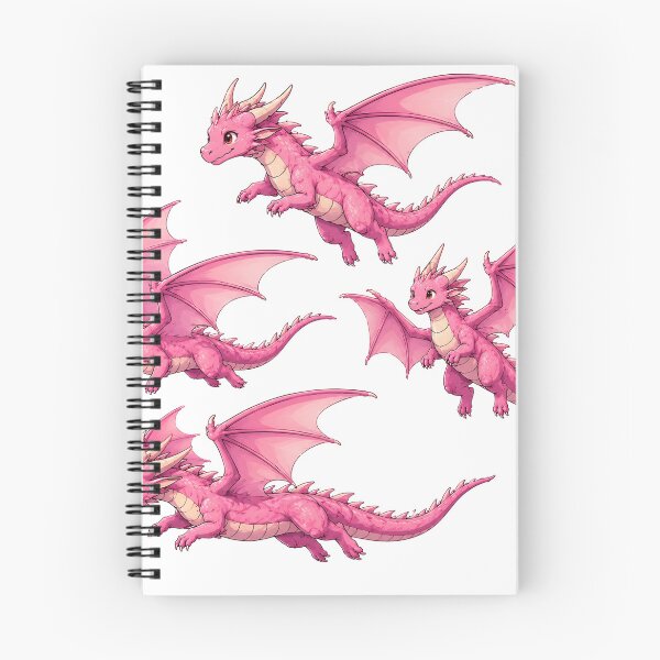 Item preview, Flying Pink Dragons Fantasy Illustration Collection designed and sold by Karolina’s Cozy Creations.