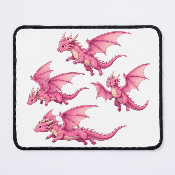 Item preview, Flying Pink Dragons Fantasy Illustration Collection designed and sold by Karolina’s Cozy Creations.