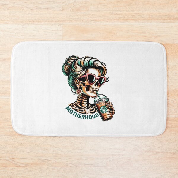 Item preview, Motherhood Skeleton Coffee Lover Design | Trendy Gothic Mom Art designed and sold by SkeletonMood.