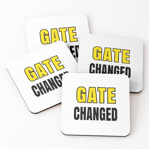 Item preview, GATE CHANGED Funny Airport Travel Meme Sticker designed and sold by Ermicioi.