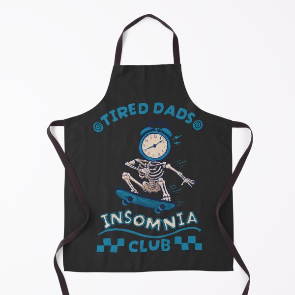 Item preview, Tired Dads Insomnia Club Retro Funny Skeleton Fatherhood Shirt designed and sold by art-injoy.