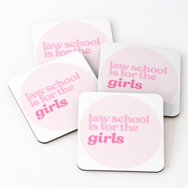 Item preview, Law School is for the Girls (light pink & pink lettering) designed and sold by Guardian Graphics.