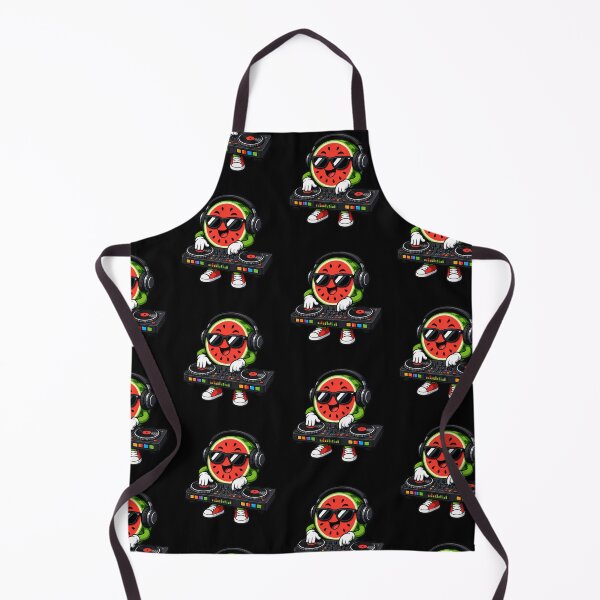 Item preview, Watermelon DJ with Headphones Funny Fruit DJ Sticker Design designed and sold by OnPointOutfits.