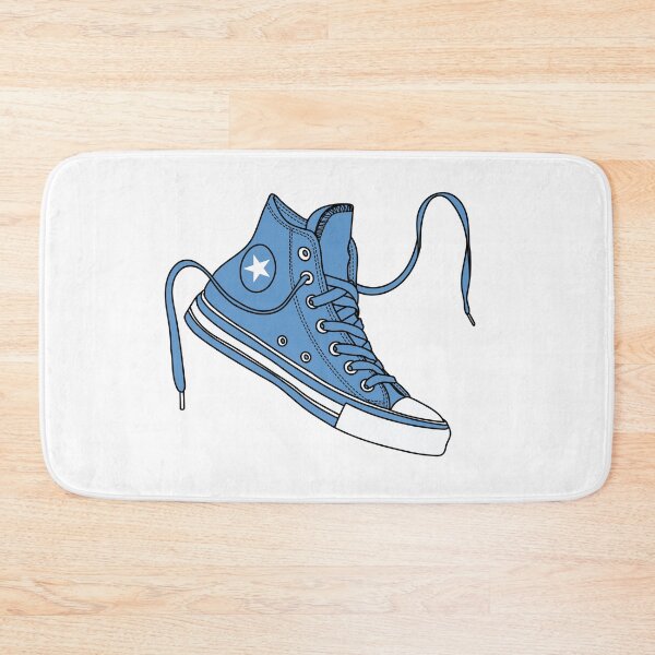 Item preview, All aboard ocean blue high tops designed and sold by MickeyEdwards.