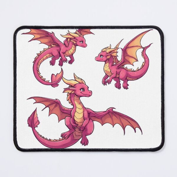 Item preview, Cute Pink Flying Dragons Fantasy Character Set designed and sold by Karolina’s Cozy Creations.