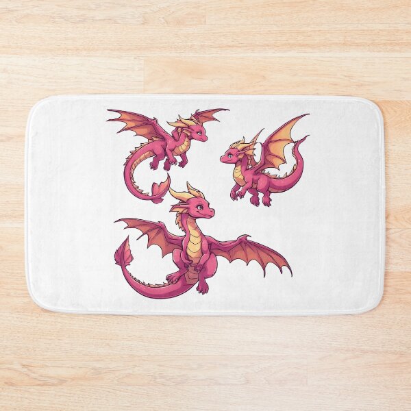 Item preview, Cute Pink Flying Dragons Fantasy Character Set designed and sold by Karolina’s Cozy Creations.