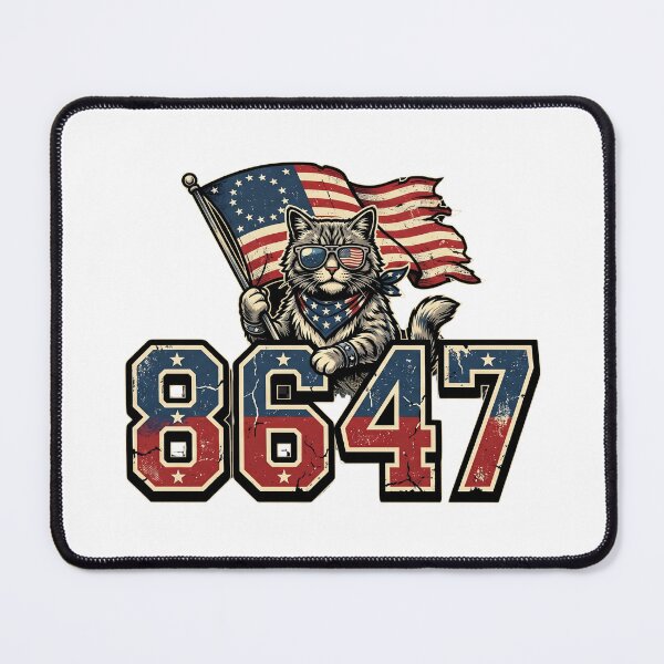Item preview, 8647 usa flag sunglasses cat lover art designed and sold by ArtDesignTp.