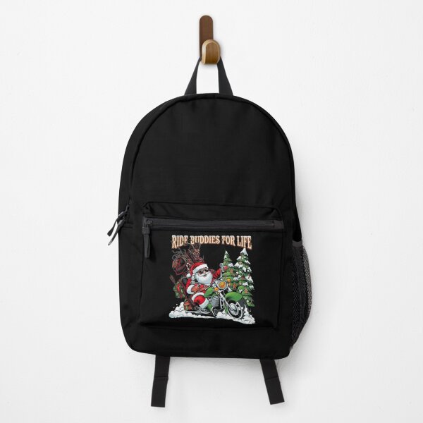 Item preview, Ride Buddies for Life – Holiday Biker Santa & Krampus Christmas Motorcycle designed and sold by SidTastic .