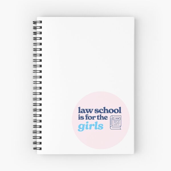 Item preview, Law School is for the Girls (light pink, blue lettering, & blue casebook) designed and sold by Guardian Graphics.