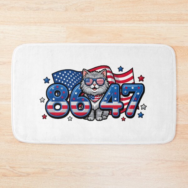 Item preview, cute 8647 patriotic cat flag glasses designed and sold by ArtDesignTp.