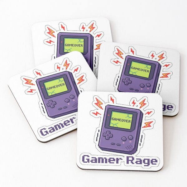 Item preview, Retro Pixel Art Gamer Rage Funny Video Game Console Sticker designed and sold by JeevanStickers.