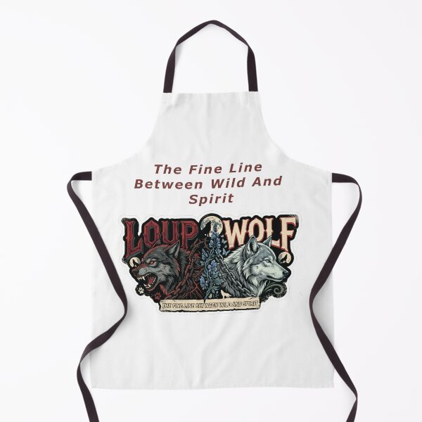 Item preview, The Fine Line Between Wild and Spirit Wolf Art designed and sold by Alta-store.