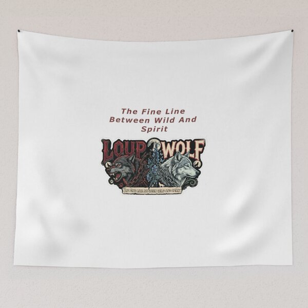 Item preview, The Fine Line Between Wild and Spirit Wolf Art designed and sold by Alta-store.