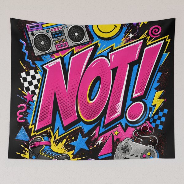 Item preview, Not! - Retro 90s Throwback designed and sold by Vintage Vibes by Paul Boyer.