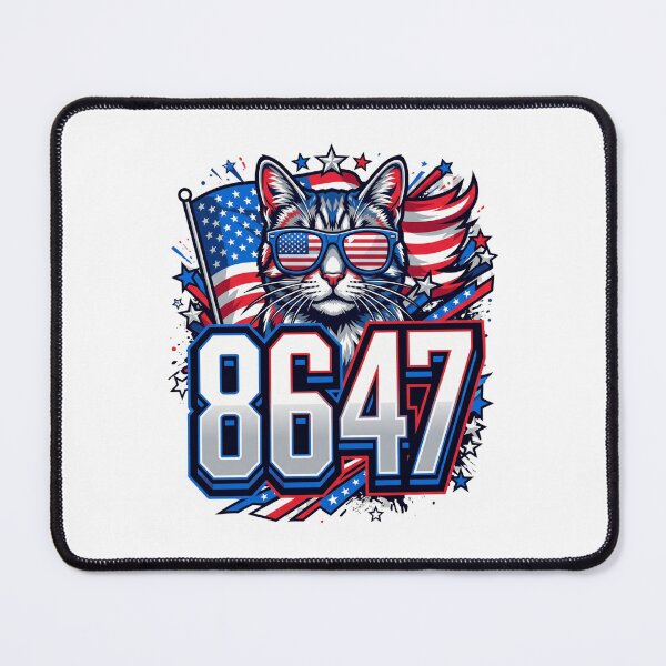 Item preview, 8647 freedom cat patriotic sunglasses art designed and sold by ArtDesignTp.
