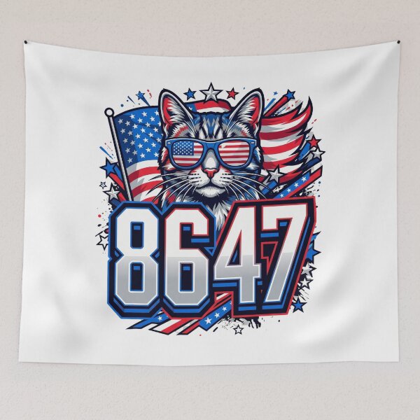 Item preview, 8647 freedom cat patriotic sunglasses art designed and sold by ArtDesignTp.