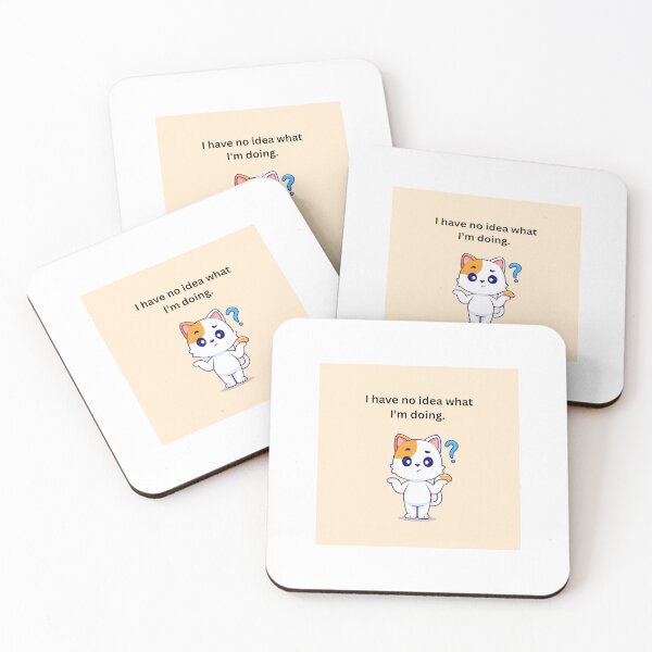 Item preview, I Have No Idea What I'm Doing funny cat meme designed and sold by AK Designs Co..