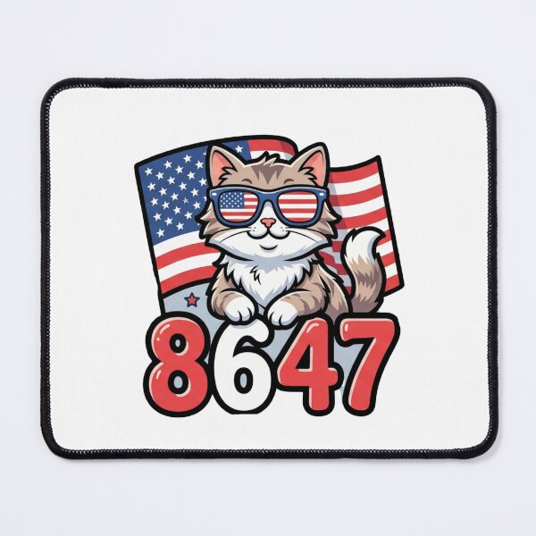 Item preview, 8647 patriotic kitty american sunglasses designed and sold by ArtDesignTp.