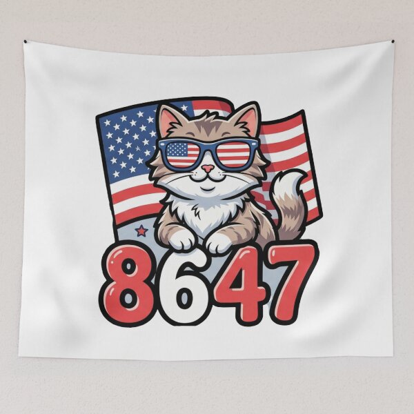 Item preview, 8647 patriotic kitty american sunglasses designed and sold by ArtDesignTp.