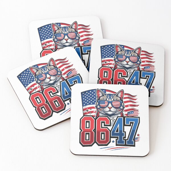 Item preview, funny 8647 usa cat flag sunglasses design designed and sold by ArtDesignTp.