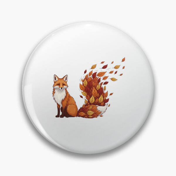 Item preview, Autumn Leaf Tail Fox Illustration designed and sold by AbanoubStore.