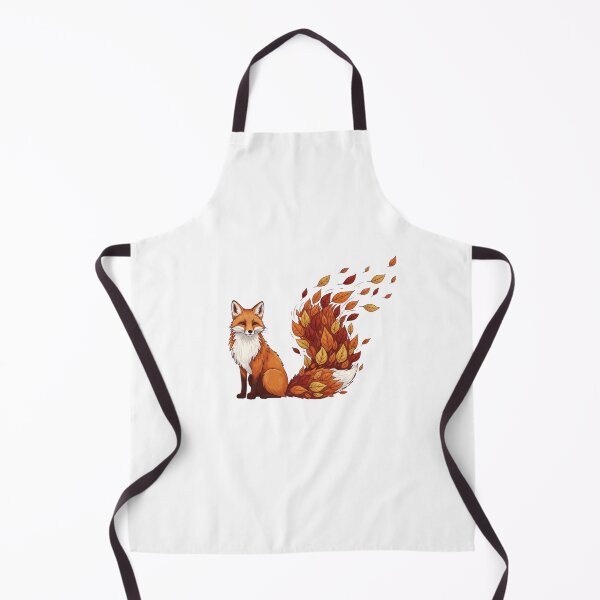 Item preview, Autumn Leaf Tail Fox Illustration designed and sold by AbanoubStore.
