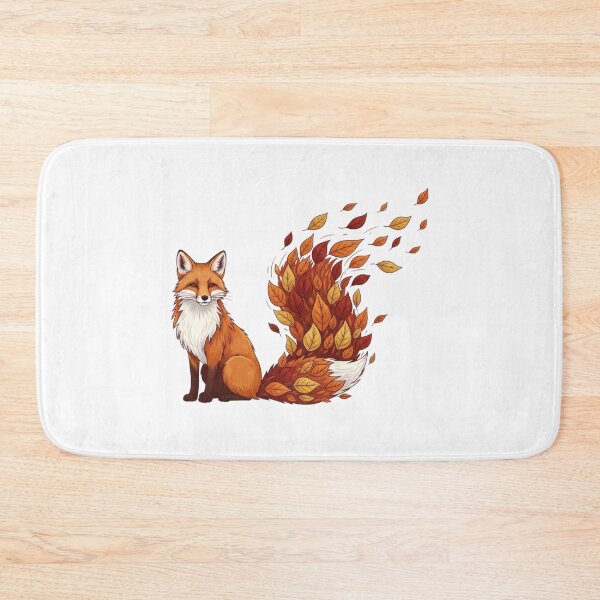 Item preview, Autumn Leaf Tail Fox Illustration designed and sold by AbanoubStore.
