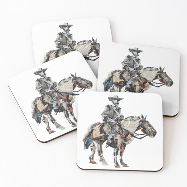 Item preview, Don Quixote – Cervantes | Literary Collage Portrait Art Print | Classic Novel Poster designed and sold by OzzFrequency.