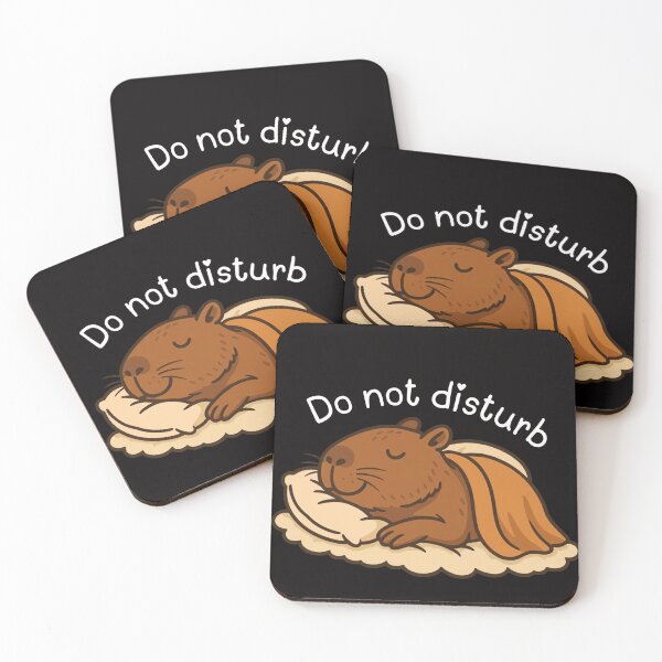 Item preview, Do Not Disturb - Sleepy Kawaii Capybara designed and sold by sanorastyle.