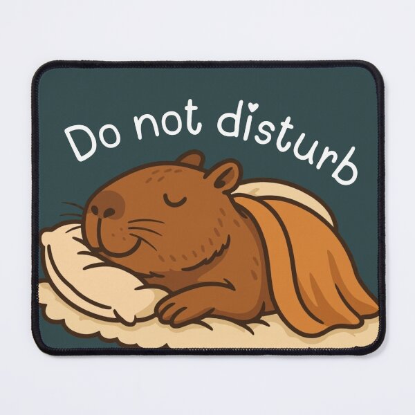Item preview, Do Not Disturb - Sleepy Kawaii Capybara designed and sold by sanorastyle.