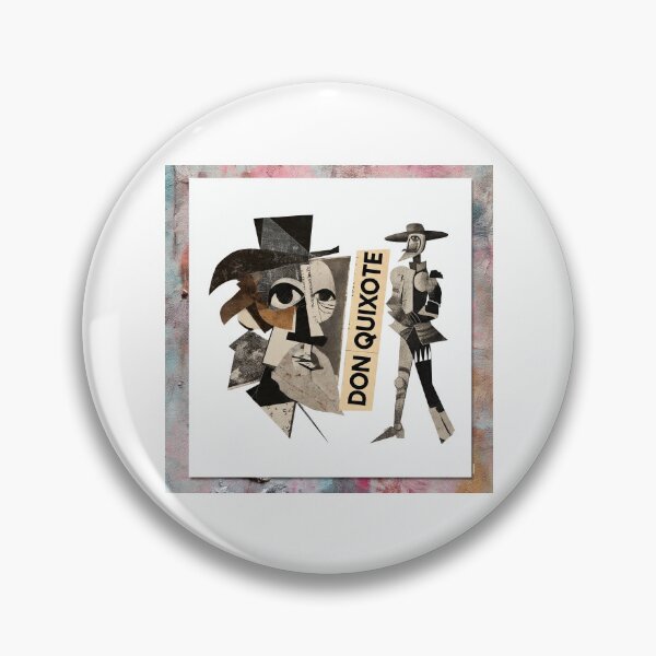 Item preview, Don Quixote – Cervantes | Literary Collage Portrait Art Print | Classic Novel Poster designed and sold by OzzFrequency.