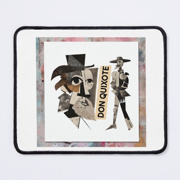 Item preview, Don Quixote – Cervantes | Literary Collage Portrait Art Print | Classic Novel Poster designed and sold by OzzFrequency.