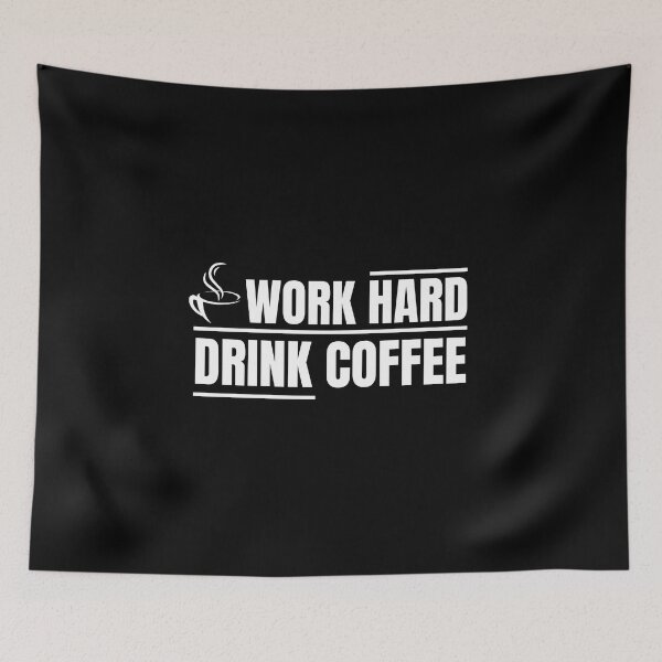 Item preview, Work Hard Drink Coffee Shirt – Funny Coffee Lover Work Classic T-Shirt  designed and sold by Line-Mood1⭐️⭐️⭐️⭐️⭐️.