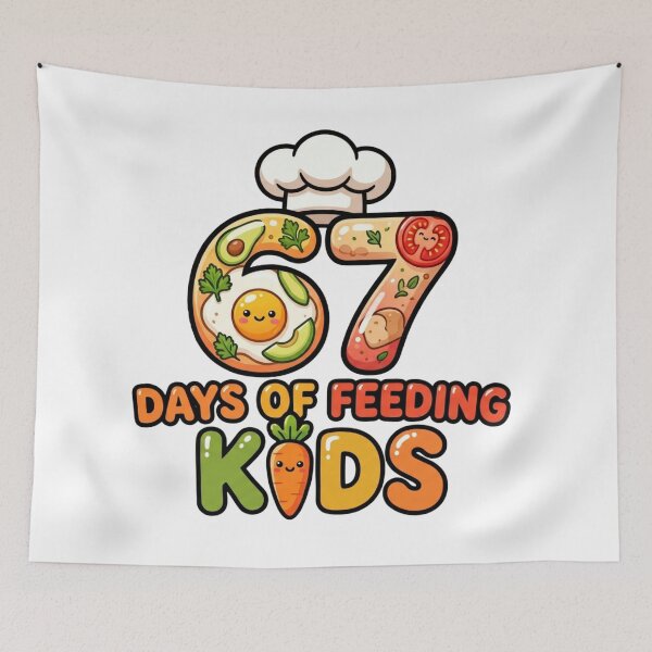 Item preview, feeding kids retro cafeteria quote designed and sold by ArtDesignTp.