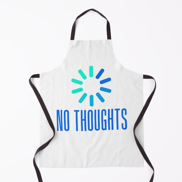 Item preview, No Thoughts. Buffering Blue Meme Typography designed and sold by Memes N Lore .