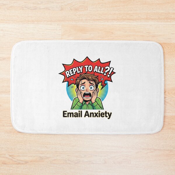 Item preview, Funny Email Anxiety Reply To All Corporate Humor Sticker designed and sold by JeevanStickers.