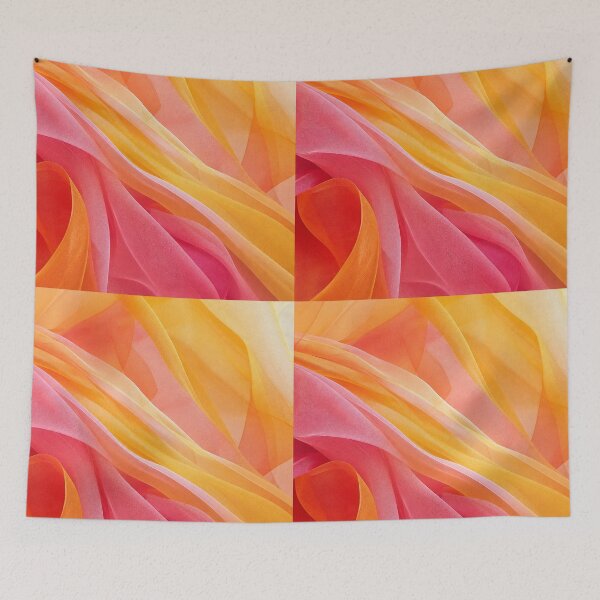 Item preview, Sunset Sheer Fabric Layers designed and sold by frumixart.
