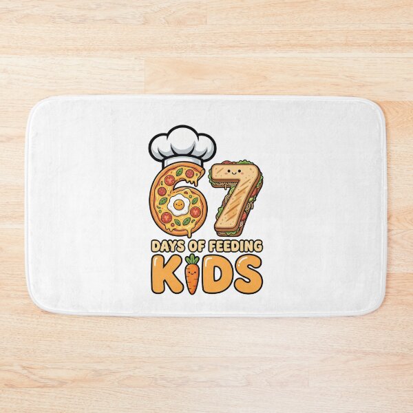 Item preview, 67 days school lunch lady retro quote designed and sold by ArtDesignTp.