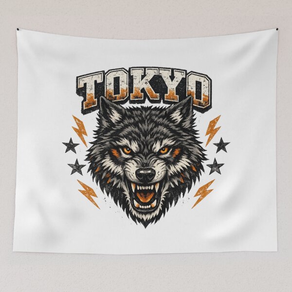 Item preview, Tokyo Thunder Wolf Streetwear designed and sold by SidTastic .