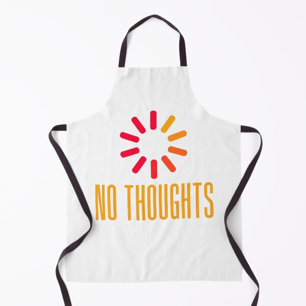 Item preview, No Thoughts. Buffering Orange Meme Typography designed and sold by Memes N Lore .