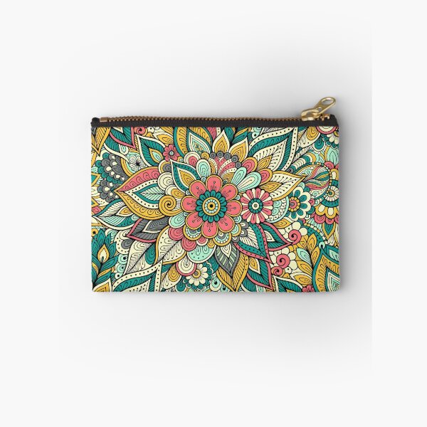 Item preview, Colorful Bohemian Floral Zen Doodle Mandala designed and sold by Sybille-Yates.