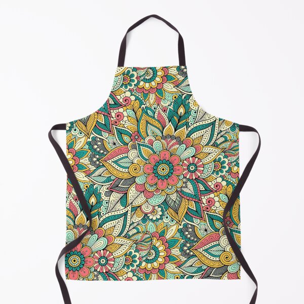 Item preview, Colorful Bohemian Floral Zen Doodle Mandala designed and sold by Sybille-Yates.
