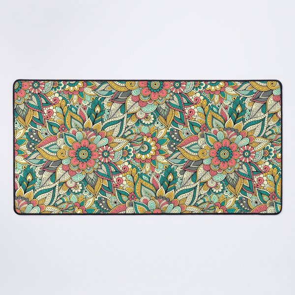 Item preview, Colorful Bohemian Floral Zen Doodle Mandala designed and sold by Sybille-Yates.