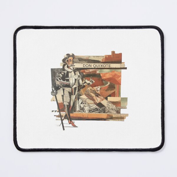 Item preview, Don Quixote – Cervantes | Literary Collage Portrait Art Print | Classic Novel Poster designed and sold by OzzFrequency.