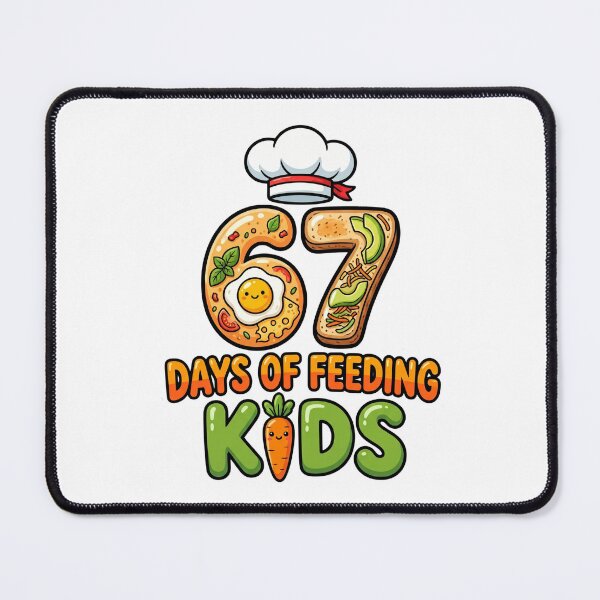 Item preview, lunch lady 67 days school staff humor designed and sold by ArtDesignTp.