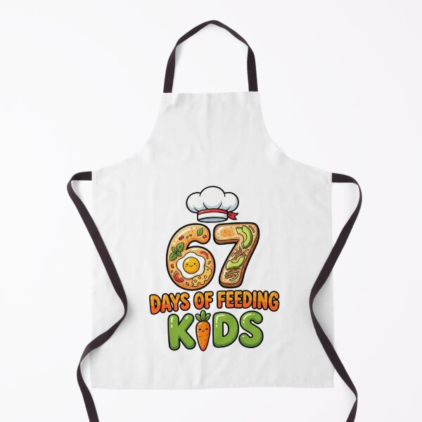 Item preview, lunch lady 67 days school staff humor designed and sold by ArtDesignTp.