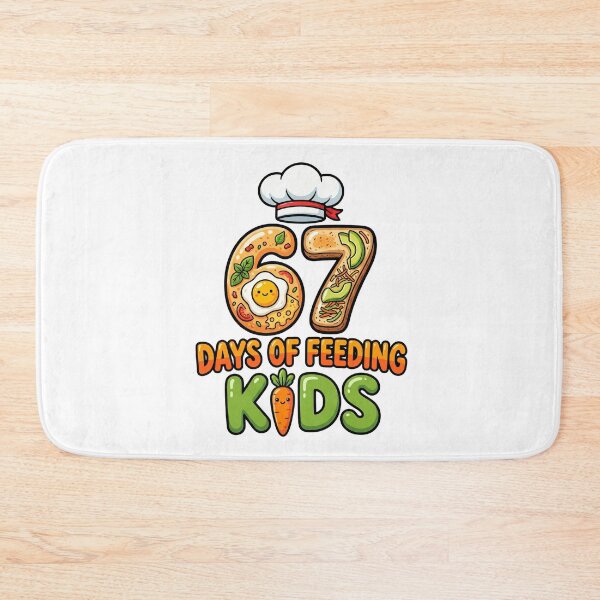 Item preview, lunch lady 67 days school staff humor designed and sold by ArtDesignTp.