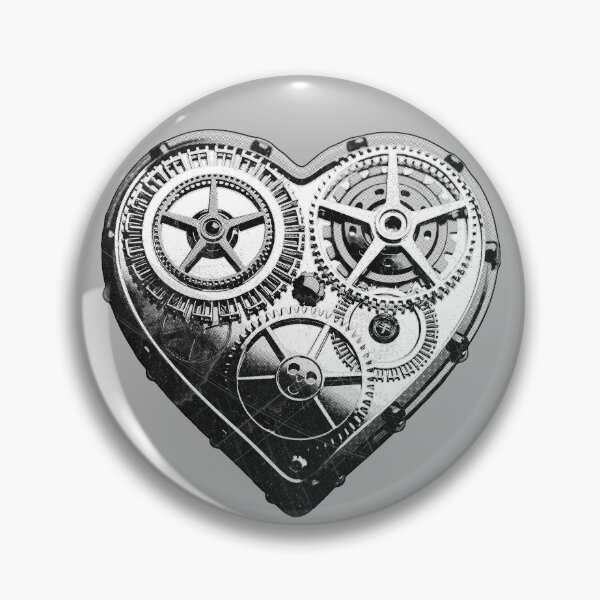 Item preview, Steampunk Clockwork Heart Gears Mechanical Love designed and sold by Ghoul Enterprises.