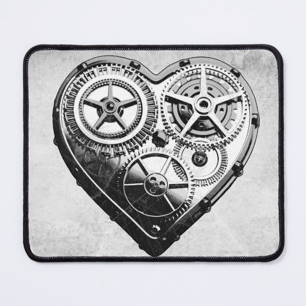 Item preview, Steampunk Clockwork Heart Gears Mechanical Love designed and sold by Ghoul Enterprises.